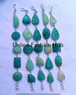 Green Amazonite  Gemstone 925 Sterling Silver Plated Bracelet Lot Tribal Jewelry