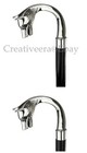Antique Style Brass Wolf Handle Black Walking Cane Stick Wooden Designer Gift
