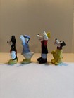 Early Vintage Lot Of 4 Disney Mickey Mouse  Donald Duck  Pluto  Goofy Figurines