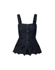Veronica Beard Mirielle Eyelet Tank Top  498 Size 8