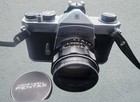 Vintage Asahi Pentax Spotmatic 35mm Sp Camera W Super-takumar 1 1 4 50 With Case