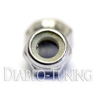 M5-0 8   5mm - Qty 25 - Nylon Insert Hex Lock Nut Din 985 - A2 Stainless Steel