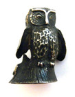 S kirk   Son Sterling Silver Miniature Owl Figurine