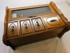 Japanese Wooden Accessory Jewelry Case Hinged Door With Drawers W26  d15  h36cm
