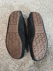 Ugg Australia 5612 Black Dakota Suede Size 10 Sheepskin Moccasin Womens Sz 10
