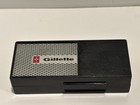 Vintage Gillette Super Adjustable 1-9 Safety Razor P-4  1970  Black W case Usa