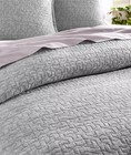 Hotel Collection  prism Matelasse  3 Piece Queen Duvet Set W shams  Cotton  Nwot