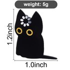 Black Cat Void Enamel Pin Cartoon Kitten Funny Brooch Jewelry Gift