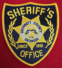 Gwinnett County Georgia Sheriff Patch Lot 9 Police Patches Sheriff Police Patch