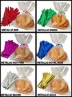 100 Metallic Twist Ties 3 16  Wide 27 Gauge Single Wire Choose 4  Or 6    Color