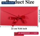 10 Pack Kraft Paper Envelopes With Ribbons  Invitation Envelopes For Festival An