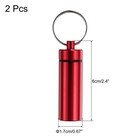 2 Pcs Metal Toothpick Holder Reusable Toothpick Case Toothpick Container Red