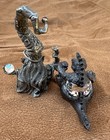 Vintage 1990s Wizard Signed  Dragon Signed Pewter Figures
