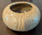 Vintage Studio Art Pottery Bowl Planter Textured Raised Dot Drip Glaze Mcm