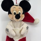 Vtg Nwot Mickey Mouse Plush 3d Christmas Stocking Disneyland Walt Disney World