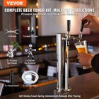 Vevor Kegerator Tower Kit Double Taps Beer Conversion Kit   Self-closing Spring
