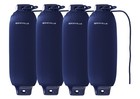 Rockville Fen410-navy Blue Boat 10  Fender Package 4 Bumpers  4 Covers  4 Lines