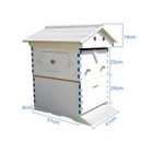 Painted Auto Seeping Bee Hives Wooden Bee Boxes House   7 Beekeeping Frames