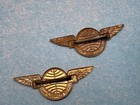 Lot Of 2 Vintage Pan Am Junior Clipper Pilot Wings Pins