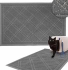 Kitty Litter Mat - Padded  Non-slip Mat For Cat Litter Box - Waterproof Mat F   