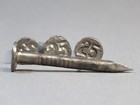 1925 Railroad Steel Dated   25 Antique Date Spike Nail Train Tie Marker Lot 25-1