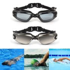 Swimming Goggles Adjustable Anti-fog Uv Protected Clear Swim Glasses W  Earplug