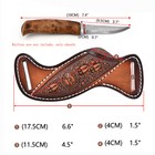 Tourbon Leather Fixed Blade Knife Sheath Hunting Foldable Knife Belt Holster