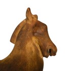 Vintage Terracotta Horse Sculpture Rustic Decor Tang Dynasty Statue