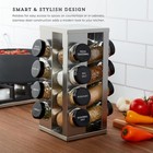 16 Storage-style Rotating Sauce Rack Containers  Each Containing Seasonings