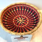 Nwt African Fair Trade Woven Market Fruit Basket One Of A Kind