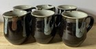 Mashiko Ware Pottery Mugs  Set Of 6  Japan Original Box  Vintage