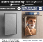 Shower Mirror Fogless For Shaving With Razor Holder  Anti-fog With Powerful Suct