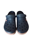 Crocs Crocband Navy Blue White Red Slip-on Clogs Adult Unisex Men s 8 Women s 10