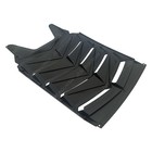 Glossy Black Rear Window Louver Sun Shade Vent Rain Guard For 2011-2023