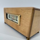 Vintage Numechron Tymeter Model 900 Flip Clock Wood Grain Mid Century Mcm Works