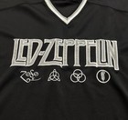 Vintage 2000s Liquid Blue Led Zeppelin Hockey Jersey Size L Music Rock N Roll