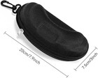 2 Pcs Zipper Hard Sunglasses Cases Portable Travel Eyeglasses Cases With Plastic