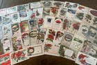 Big Lot Of  100 Antique  Christmas vintage 1900 s Xmas Postcards in Sleeves d259