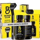 Premium Derma Roller   Beard Growth Oil Set - Microneedling Roller With 540 Tita