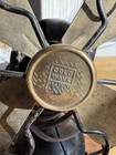 Vintage Cold Wave Electric Desk Fan Brass Blades Cast Iron Base Tested Working