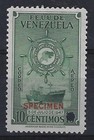 Venezuela  1948  Scott C257  Specimen In Red  10 Cts  Green  Mnh  Ebv147