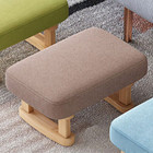 Footstool Chair Stool Rectangle Footrest Padded Rest Seat Padded Pouffe Chair