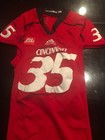 Game Worn Used Adidas Cincinnati Bearcats Football Jersey  35 Size M Coombs