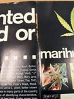 1978 Wanted Dead Or Alive Marihuana Us Government Gpo Cannabis Id Poster