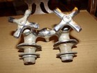 Antique vintage Clawfoot Tub Faucet Hot   Cold Knobs