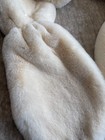 Lulus Faux Fur Bridal Stole Cover Up Shrug Shoulder Wrap Cream