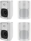 4 Pack Herdio 4  Stereo Bluetooth Speakers 400w In outdoor Waterproof Wall Mount