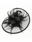 Gorgeous Black Fascinator Hat headpiece   Brand New  For Kentucky Derby Party 