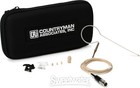Countryman E6 Omnidirectional Earset Microphone - Low Gain With 1mm Cable And