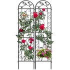 Taus 2 4 Pack 87x20in Trellises Outdoor Metal Coated Rustproof Garden Trellis